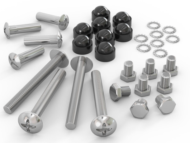 Комплект фурнитуры для односпальной  софы, черный