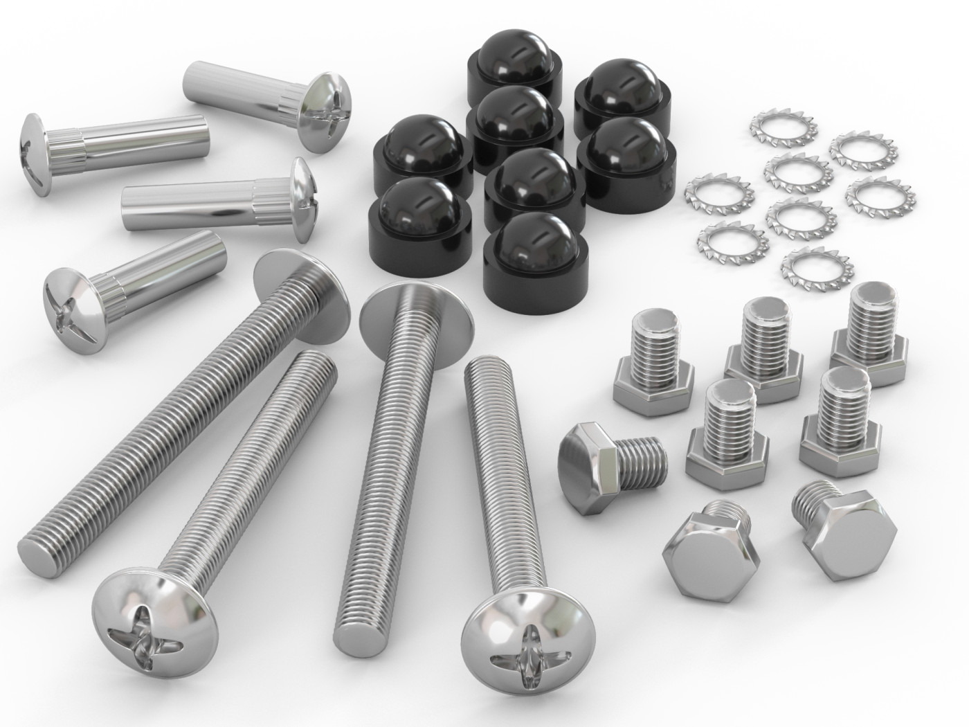 Комплект фурнитуры для односпальной тахты, черный