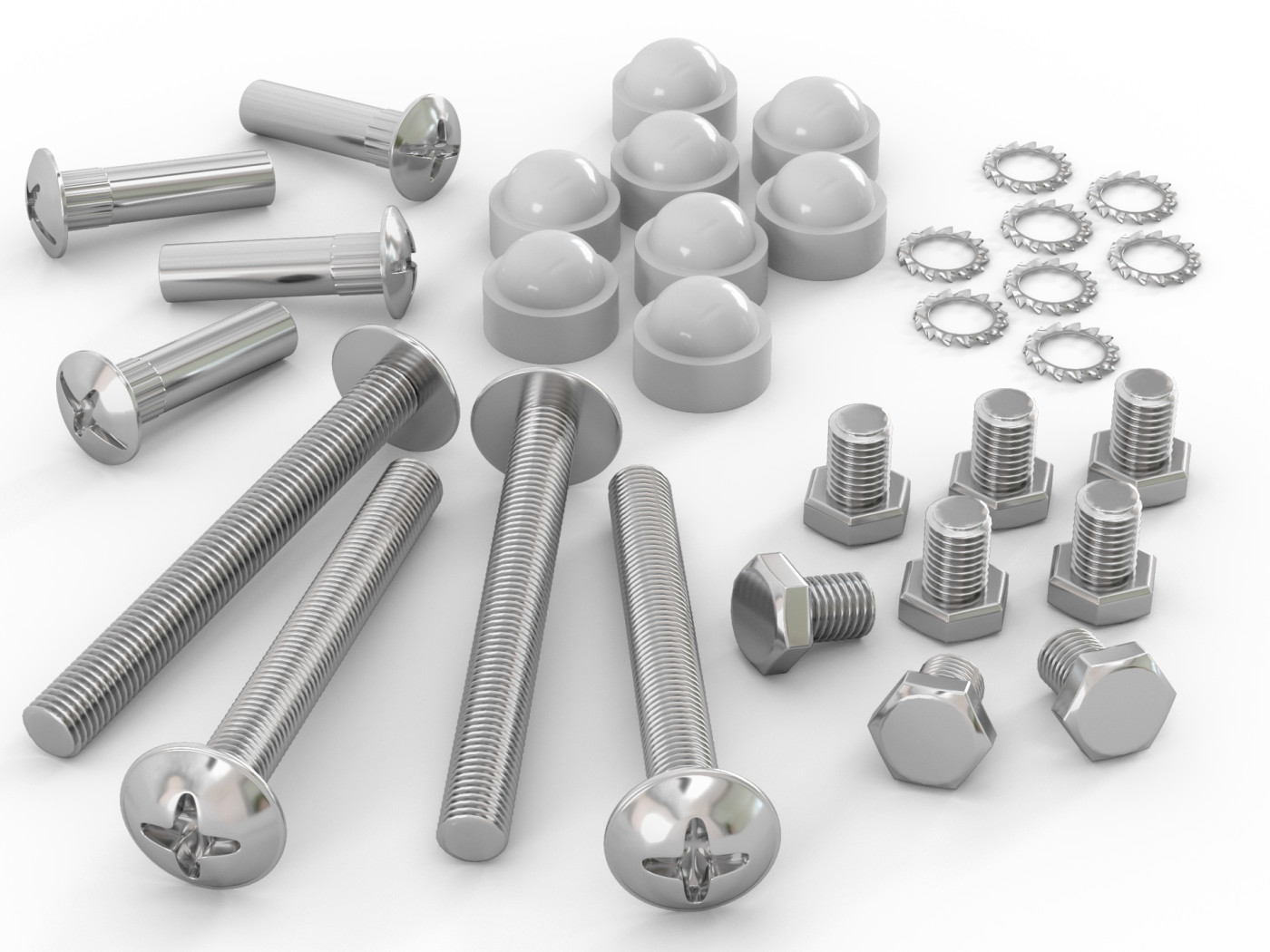 Комплект фурнитуры для односпальной тахты, белый