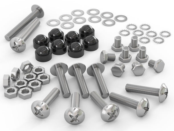 Комплект фурнитуры для двуспальной кровати, черный