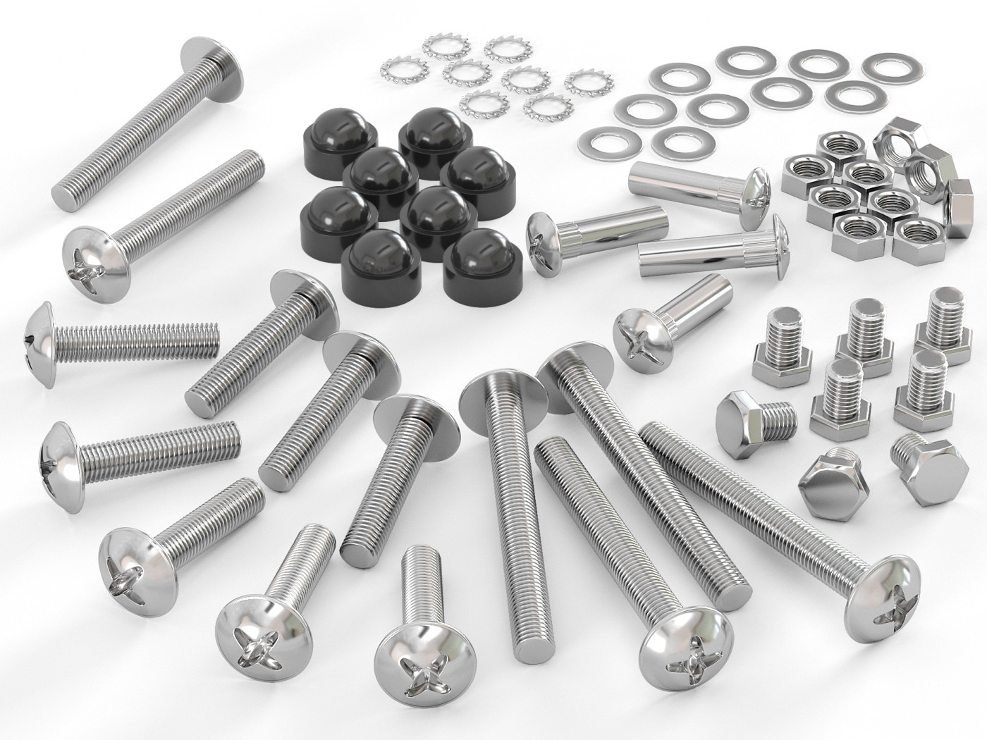 Комплект фурнитуры для полуторной софы, черный